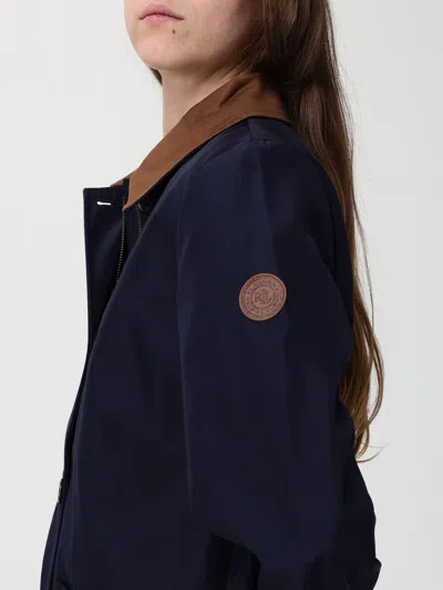 Ralph Lauren Collared Barn Coat In Multi
