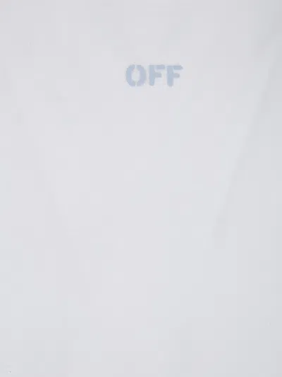 Off-white Graphic Print Crew Neck Short Sleeve T-shirt In White