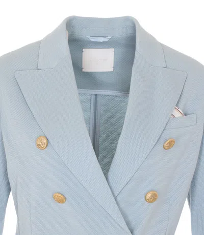 Circolo 1901 Double Breasted Jacket In Blue
