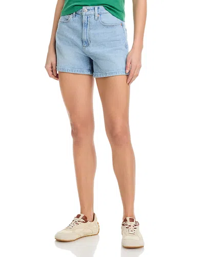 Paige Noella Distressed Denim Shorts In Hellblauer Denim
