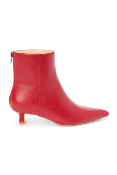 Matisse Genesis Kitten Heel Bootie In Red