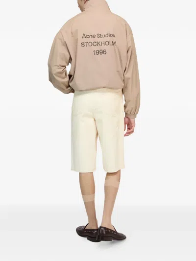 Acne Studios Patch Shorts In Neutral