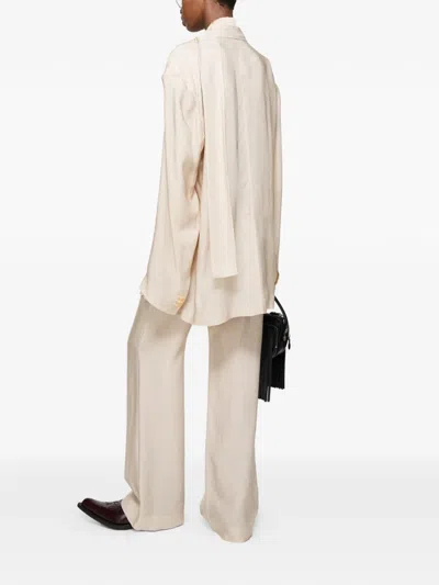 Acne Studios Patterned Trousers In Neutral