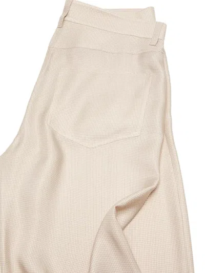 Acne Studios Patterned Trousers In Neutral
