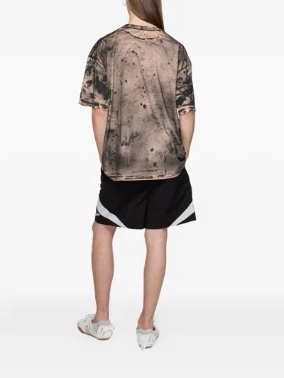 Acne Studios Graphic T-shirt In Brown