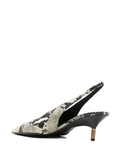 Khaite Bella Python-embossed Leather Pump In Multi