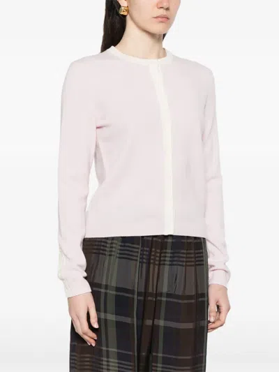 Bompard Buttoned Cardigan In Pink