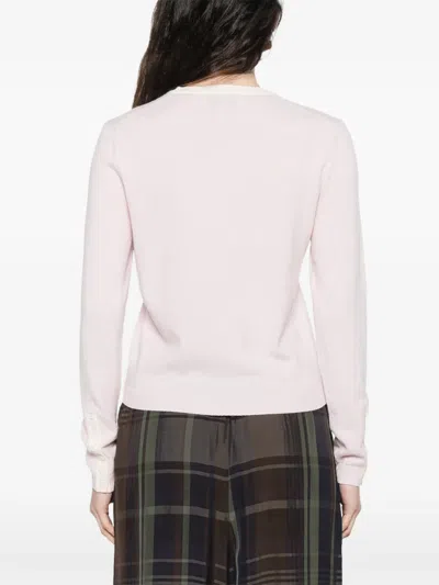 Bompard Buttoned Cardigan In Pink
