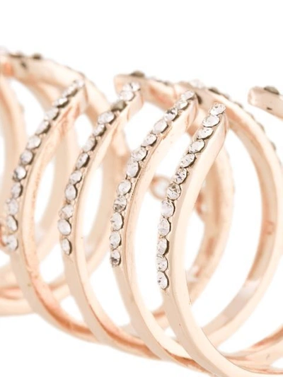 Shop Federica Tosi 'hook' Ring In Metallic