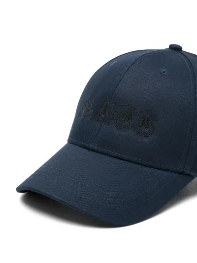 Bless Embroidered Cap In Blue