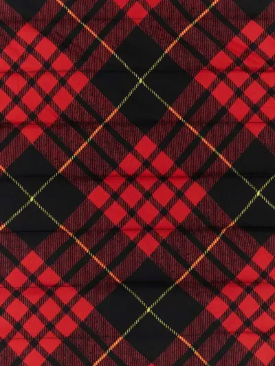 Alexander Mcqueen Tartan Check Quilted Silk Scarf In Multi