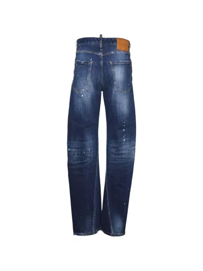 Dsquared2 Distressed Jeans In Blue