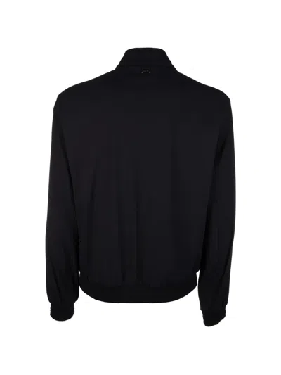 Corneliani Zip-up Jacket In Black