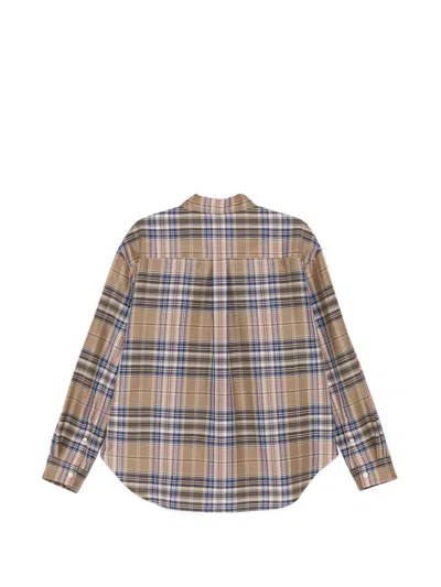 System Checked Pocket Shirt In Neutral
