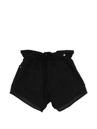 System Belt-loop Pocket Shorts In Black