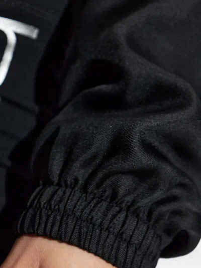 Alexander Wang Zip-up Elasticated-hem Jacket In Black