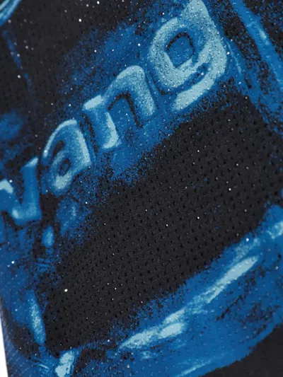 Alexander Wang Short Sleeve Tee With Hotfix Graphics In Multi