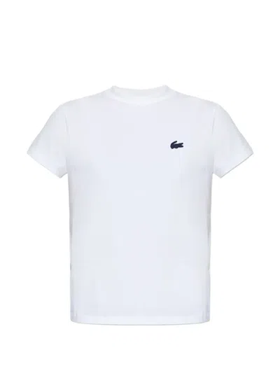 Lacoste T Shirt In Soft Cotton Relaxed Fit In White