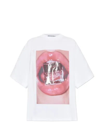 Alexander Wang Cube Oversized T-shirt In White