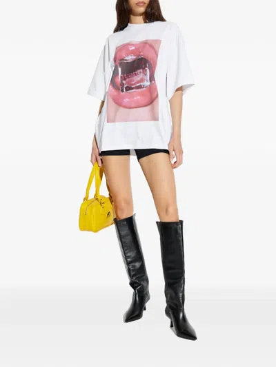 Alexander Wang Cube Oversized T-shirt In White