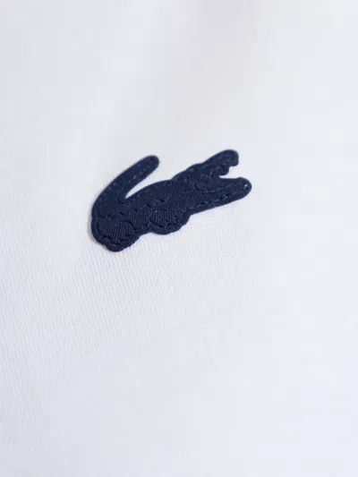 Lacoste T Shirt In Soft Cotton Relaxed Fit In White