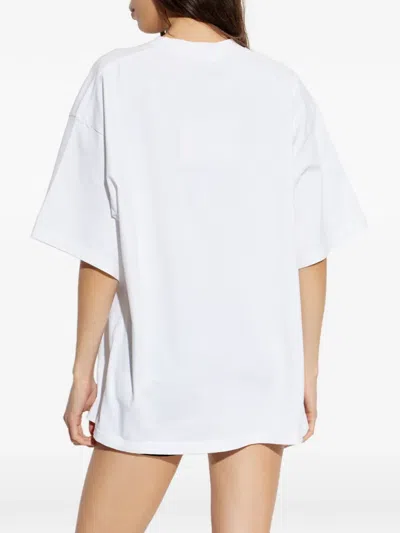 Alexander Wang Cube Oversized T-shirt In White