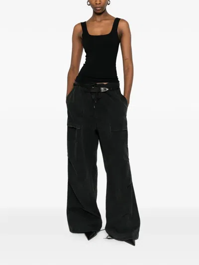 Entire Studios Squared Neck Top In Black