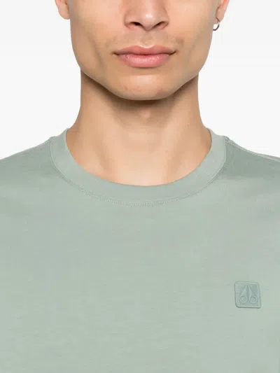 Moose Knuckles Duluth Logo T-shirt In Green