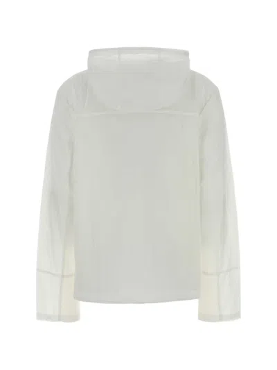 Autry Zip-up Ripstop Jacket In White