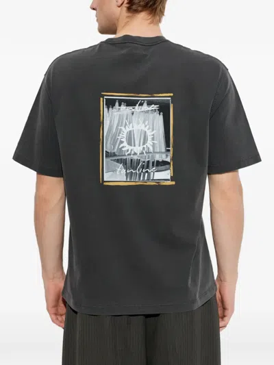 Samsoe & Samsoe Graphic-print T-shirt In Black