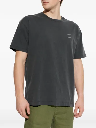 Samsoe & Samsoe Logo-detail T-shirt In Gray