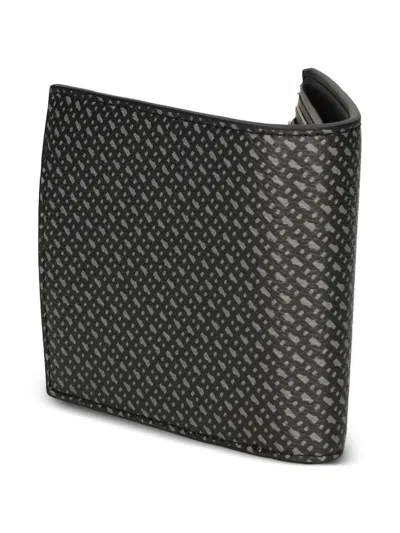 Hugo Boss Patterned Wallet In Black