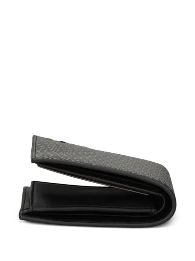 Hugo Boss Patterned Wallet In Black