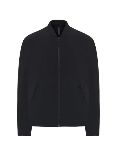 Veilance Diode Stretch Nylon Bomber Jacket In Blue