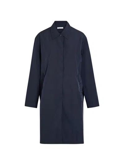Escada Sport Button Front Coat In Blue