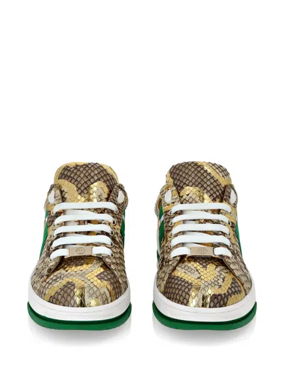 Philipp Plein Python-leather Sneakers In Multi