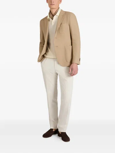 Slowear Buttoned Trousers In Neutral