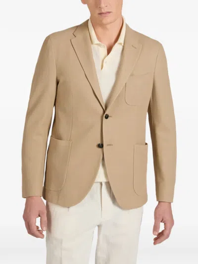 Slowear Single-breasted Blazer In Neutral