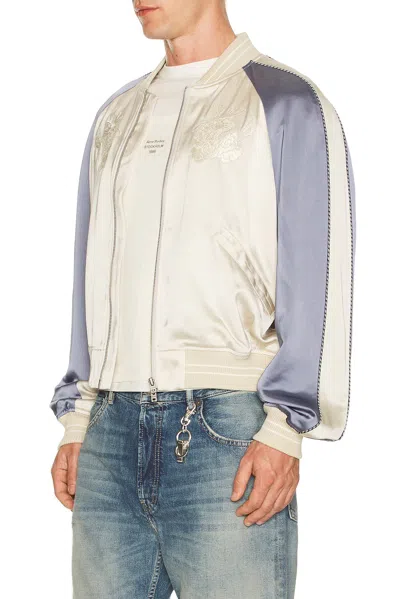 Acne Studios Logo-embroidered Bomber Jacket In Brown
