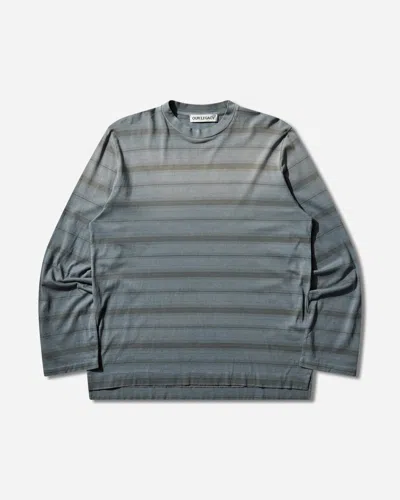 Our Legacy Mens Spray Fade Ghost Stripe Striped Boxy-fit Long-sleeve Cotton-shirt In Blue