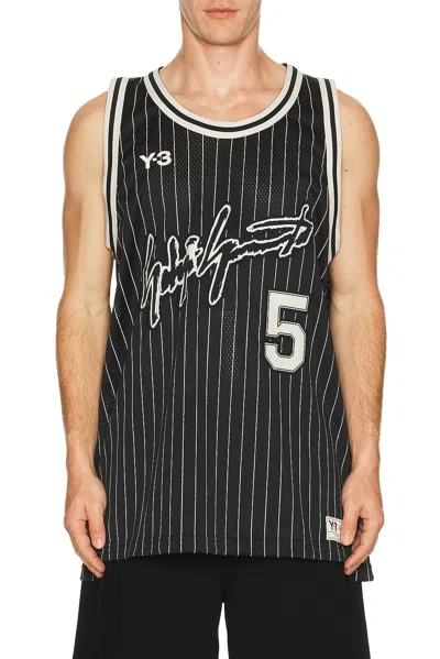 Y-3 Mens Black Elite 5 Basketball Woven Top Xl