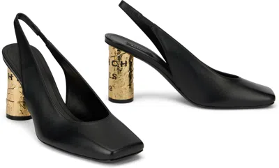 Givenchy Slingback Strap In Leather In Multi