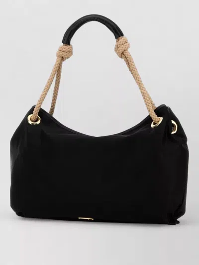 Prada Practical Fabric Shopping Handbag With 45 X 33 X 7 Cm Dimensions And 20 Cm Handle Drop In Black