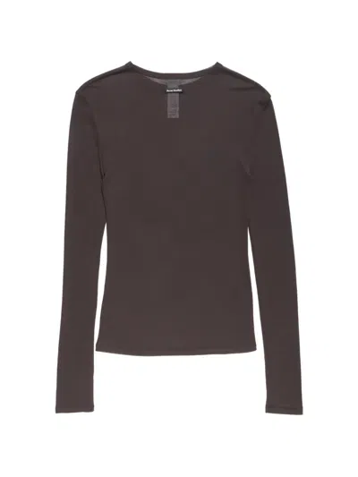 Acne Studios Long-sleeve Top In Brown