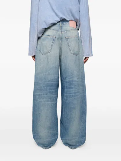Acne Studios Loose-fit Patch Jeans In Blue