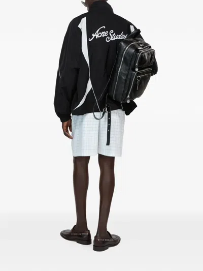 Acne Studios Logo-embroidered Jacket In Black