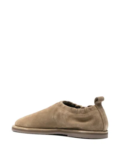 Studio Nicholson Elastic-back Suede Slipper In Neutral