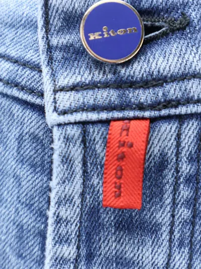 Kiton Five-pocket Jeans In Blue