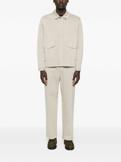 Massimo Osti Studio Logo-patch Pocket Jacket In Neutral