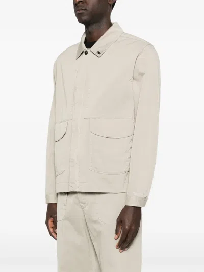 Massimo Osti Studio Logo-patch Pocket Jacket In Neutral
